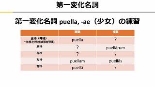 【ラテン語文法】名詞の性・数・格と第1変化名詞 [upl. by Yelrebmyk709]