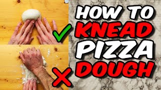 How to knead pizza dough by hand  3 methods 👐🏻 [upl. by Clay455]