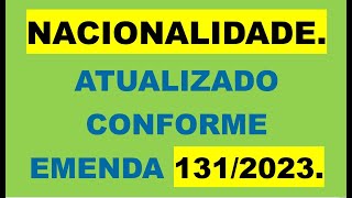 NACIONALIDADE ATUALIZADO Concurso Escrevente Técnico Judiciário TJSP capital e interior 2024 [upl. by Asilrac]