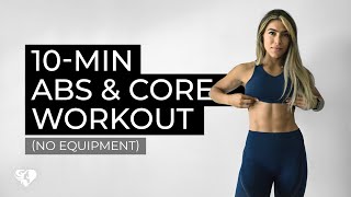 10MIN ABS amp CORE WORKOUT  by Heba Ali [upl. by Kora375]