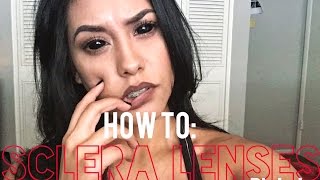 How To Sclera Lenses  Danielle Miranda [upl. by Shoshana]