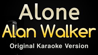 Alone  Alan Walker Karaoke Songs With Lyrics  Original Key [upl. by Nylatsirhc]