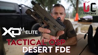 First Review Springfield Armory XDM Elite Tactical OSP Desert FDE [upl. by Nihahs]