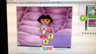 slow motion of dora the explorer stair buzz trap and fall down episode from star mountain [upl. by Trojan]