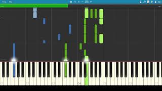 Roselia  Neo Aspect keyboard amp synth guide Synthesia [upl. by Leirad]