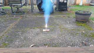 Potassium chlorate and hexamine rocket test [upl. by Dwinnell]