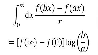 Frullani Integral Formula [upl. by Liuqa]