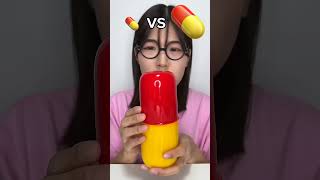 Big Medicine Vs Small Medicine Challenge help facts kindness shortvideos [upl. by Lig]