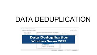 DATA DEDUPLICATION IN WINDOWS SERVER 2022 [upl. by Rotow]