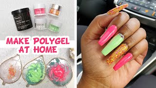 Make Polygel at Home  DIY Nail Hacks  Homemade Polygel [upl. by Nauh]