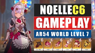 C6 Noelle Lvl90 Main DPS Gameplay  Genshin Impact 12 [upl. by Morentz]