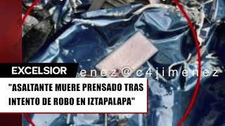 Filtran qué llevaba asaltante prensado en CDMX ¿iba preparado [upl. by Zaid]