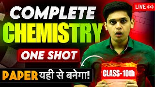 Class 10th Science  Complete Chemistry in One Shot🔥 Important Questions  Prashant Kirad [upl. by Jamie114]