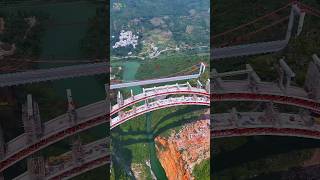 AMAZING ARCHITECT GUIZHOU BRIDGE amp TUNNEL CONSTRUCTION bridge engineering amazing aerial [upl. by Lopes]