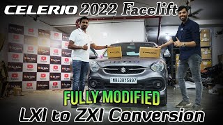 INDIAS FIRST NEW CELERIO 2022 MODIFIED FROM LXI TO ZXI CONVERSION [upl. by Etiam]