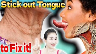 Sticking out Tongue 30 Times a Day Removes Sagging Around your Jaw and Neck and Improves Immunity [upl. by Holmun]