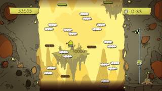 Doodle Jump Kinect Xbox 360 gameplay [upl. by Tanhya]