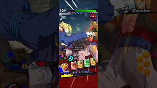 Gogeta got hit so hard that his hp glitched💀dragonballlegends dblegends shorts [upl. by Alrick297]