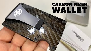 Minimalist Carbon Fiber Wallet Money Clip Review [upl. by Eanyl]