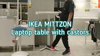 Ikea Mittzon Laptop table with castors new 2024 [upl. by Medina]