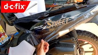 Pasang skotlet motor beat street putih transparan glossy dcfix [upl. by Henryetta851]