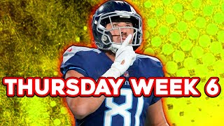 NFL DraftKings Picks  FanDuel NFL Week 6 Thursday Night Football TNF Showdown [upl. by Aietal]