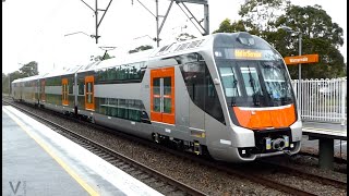 Australian Trains NSW TrainLink New Intercity Fleet On Test [upl. by Ayrad]