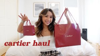 CARTIER HAUL  love bracelet JUC earrings tank louis watch amp more [upl. by Acirema]