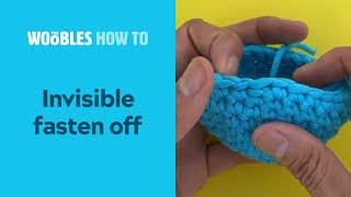 Crochet Tutorial How to Fasten Off and Finish Your Work [upl. by Zapot]