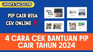 4 CARA CEK BANTUAN PIP CAIR TAHUN 2024  Cara Cek PIP Cair [upl. by Coplin910]