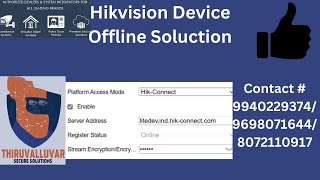 How To Solve HIKVISION OFFLINE Issue I Hikvision Device shows offline problem solution [upl. by Femmine]