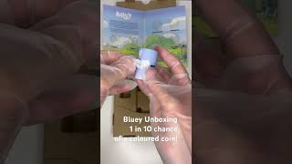 Bluey 10 coin folder unboxing 1 in 10 chance of a coloured coin [upl. by Onitsirc]