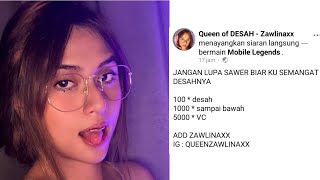 Zawlinaxx si Queen Of DESAH Meresahkan [upl. by Martell]