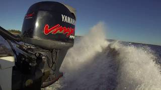 Yamaha Vmax 200 hp 22 foot 60kts [upl. by Gnilrad636]