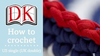 How to Single Crochet Stitch UK Double [upl. by Foskett145]