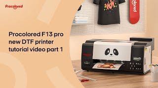 Procolored new DTF pro printer tutorial video part 1 power on and test machine performance [upl. by Ocko909]