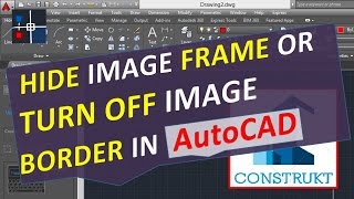 Hide Image Frame or Turn Off Image Border in AutoCAD  Remove Boundaries [upl. by Nesta134]