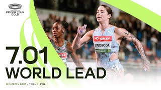 Ewa Swoboda powers to 701 world lead in Torun ‼️  World Indoor Tour 2024 [upl. by Florie677]