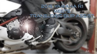 2016 Yamaha R1 Meets Translogic BlipAssist [upl. by Nibla]