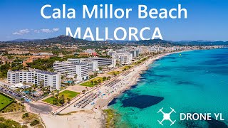 Cala Millor in 4K from Drone  10 Minutes of Aerial Views of Mallorca [upl. by Gnet691]