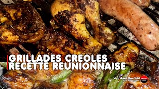 Grillades créoles recette reunionnaises une idée pour bien manger [upl. by Enar]