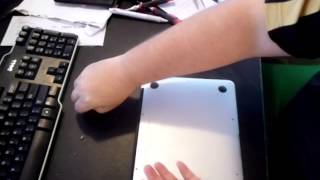 How to Remove SCREWS Bottom Back Cover Case Macbook AIR A1370 A1237 A1304 A1369 A1465 A1466 A1379 [upl. by Cadmarr]