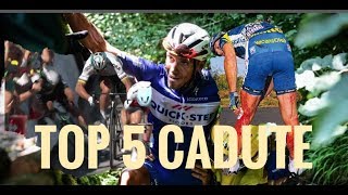 TOP 5 CADUTE AL TOUR DE FRANCE [upl. by Ahsyle]