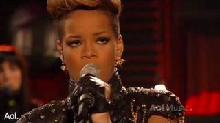 Rihanna Rihanna Russian roulette AOL Session 2010 HQ Live [upl. by Ahsats]