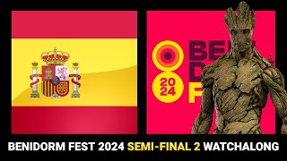 Benidorm Fest 2024 SemiFinal 2 Live Watchalong  Community Voting [upl. by Tneciv673]