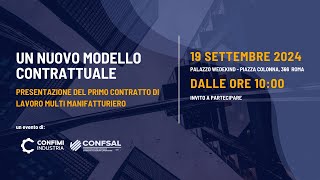 UN NUOVO MODELLO CONTRATTUALE [upl. by Ellednek]