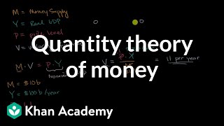 Quantity theory of money  AP Macroeconomics  Khan Academy [upl. by Prober]