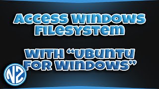 How to access Windows folders from Bash on Ubuntu on Windows [upl. by Sorgalim]