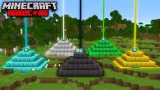 I Made ONE of EVERY BEACON in Minecraft Hardcore Hindi [upl. by Tarrel171]