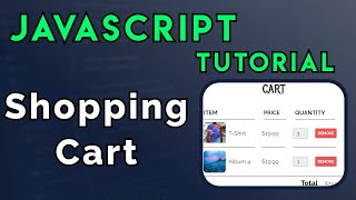 JavaScript Shopping Cart Tutorial for Beginners [upl. by Roley83]